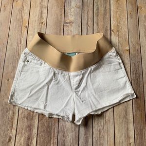 Old Navy White Maternity Shorts